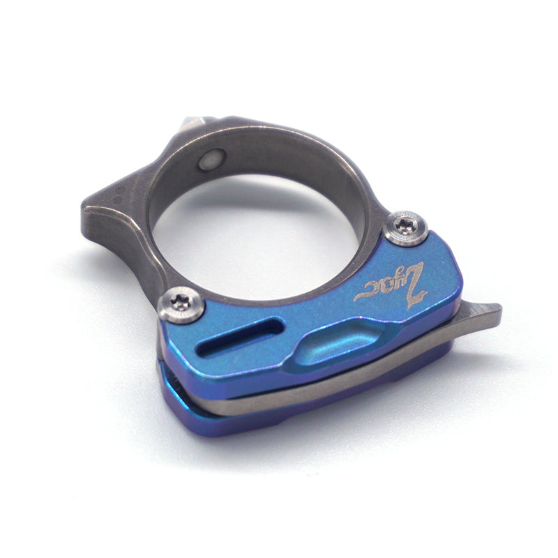MANCOPE Ring Knife Titanium M390 Blade Necklace Knife