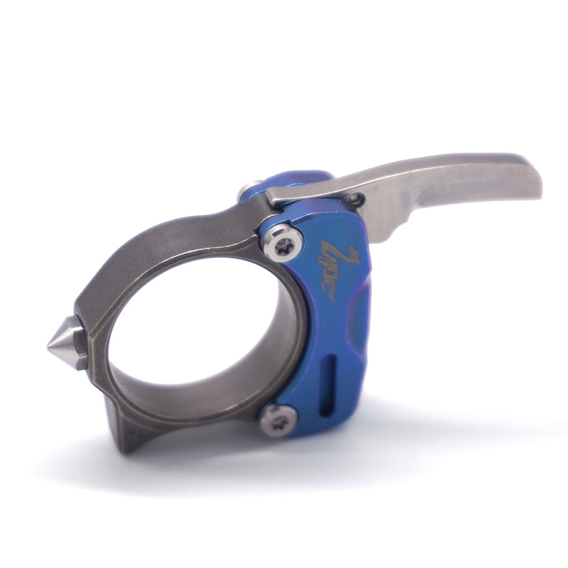 MANCOPE Ring Knife Titanium M390 Blade Necklace Knife