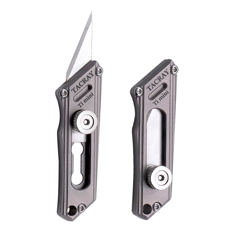 Utility knife TACRAY Titanium mini key knife Portable wallpaper knife